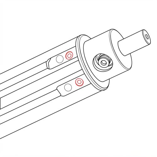 External Element Air Shaft 膠條式氣壓軸